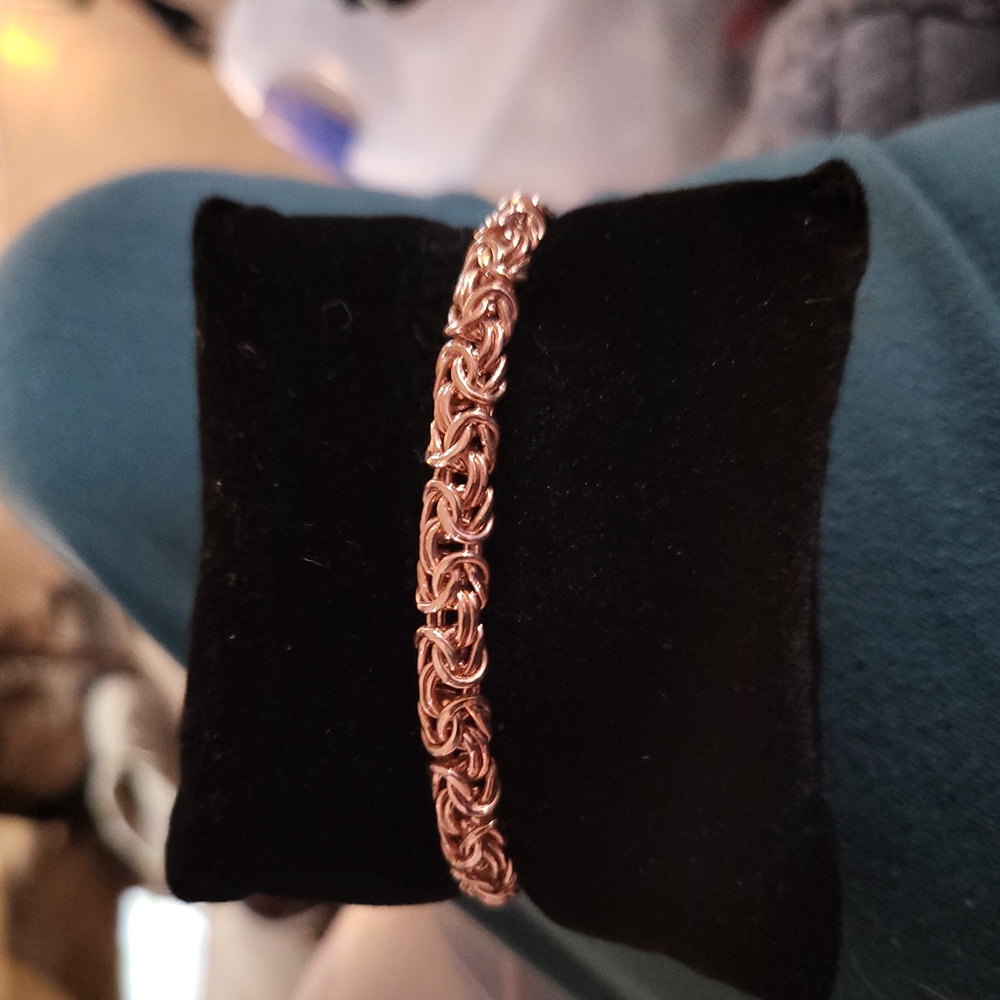 Ladies Rose Gold link bracelet